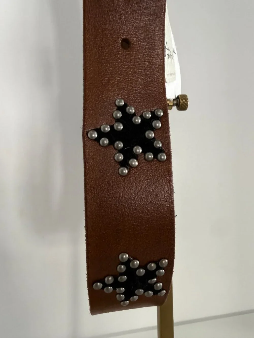 NWT Free People Starcrossed Studded Belt in Bronze Age - M/L